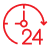 24-7 customer support icon